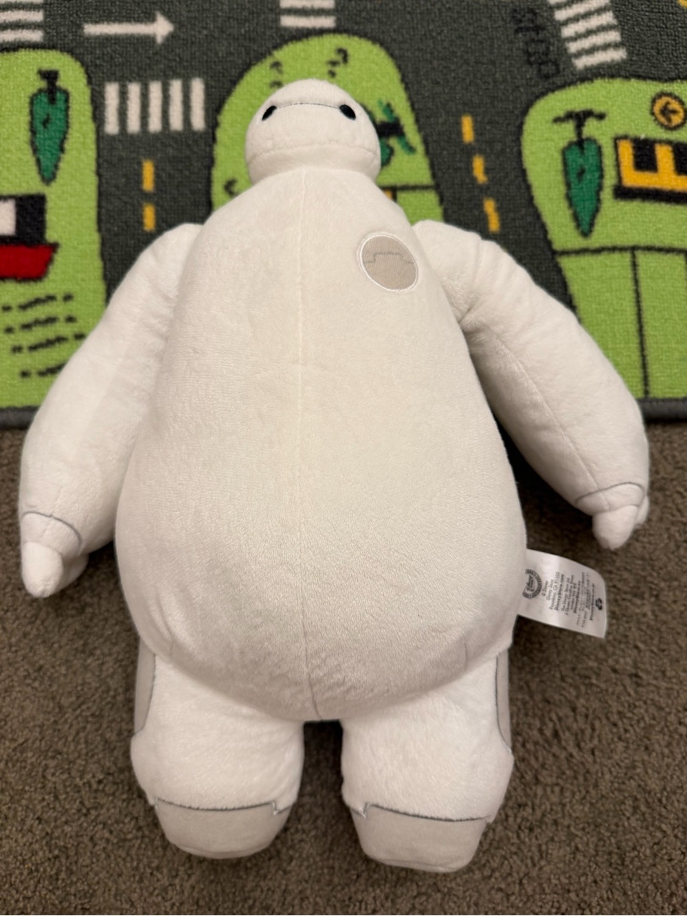 Disney Store Baymax Plush Stuffed Animal Big Hero 6 White Gray